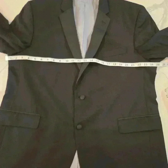 Vera Wang Nestor Tux Jacket Wool Black Mens Size 46R - Picture 6 of 12
